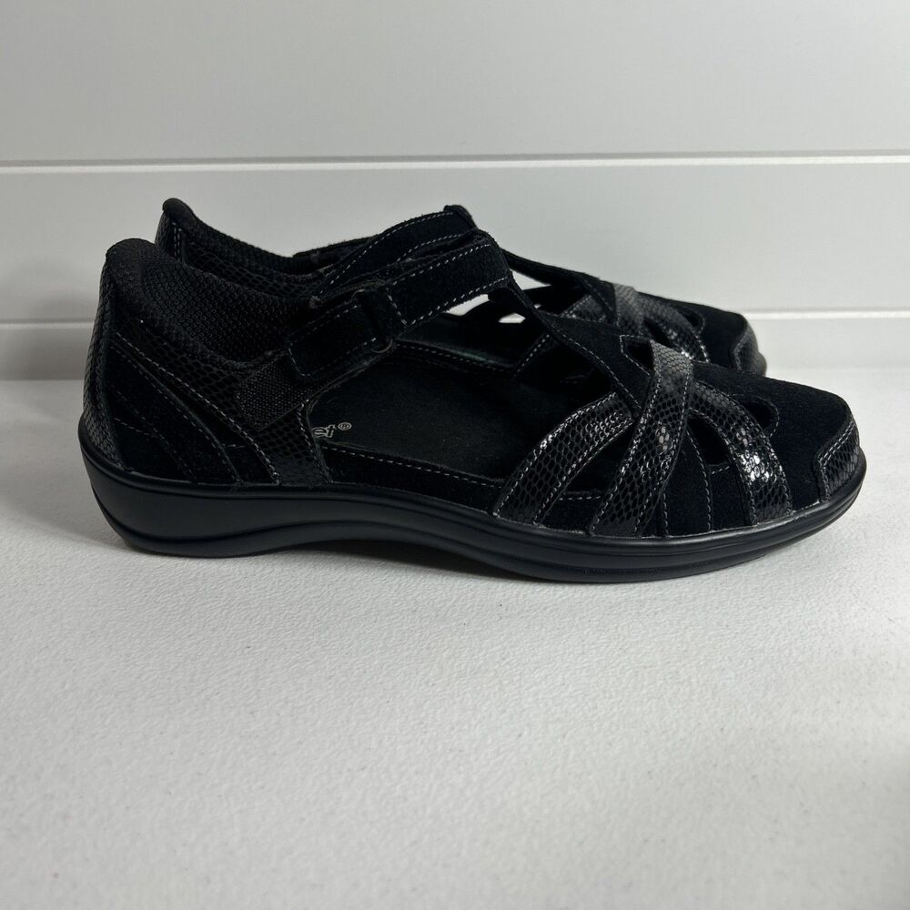 Orthofeet Women’s Shoes Size 8 Black Juno Mary Janes Sandals Comfort
